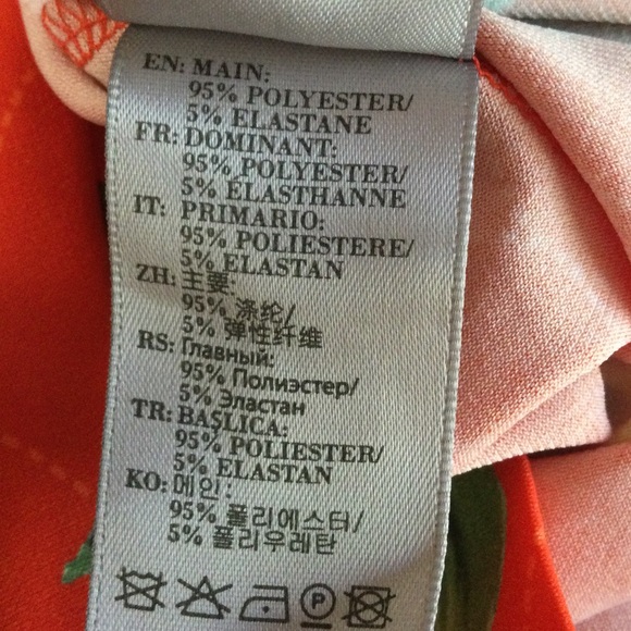 Preen Red Lotus Flower Xandria Stretch Top Size XS - Picture 11 of 11